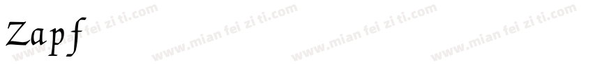 Zapf Chancery 2 Swash Medium Italic字体转换